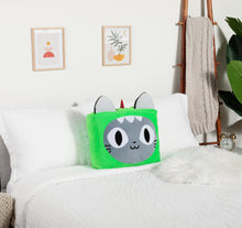 Load image into Gallery viewer, 20" Dino Cat Pillow!